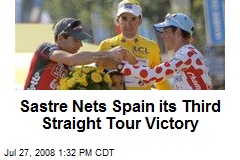 Sastre Nets Spain its Third Straight Tour Victory