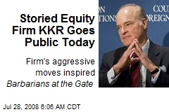 Storied Equity Firm KKR Goes Public Today
