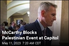McCarthy Blocks Palestinian Event at Capitol