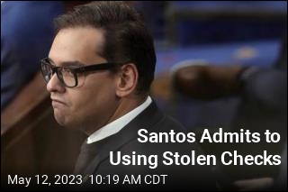Santos Admits to Using Stolen Checks