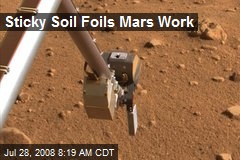 Sticky Soil Foils Mars Work