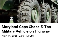 Cops: He Stole Military Vehicle, Led Police on Highway Chase