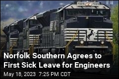 In a First, Train Engineers Win Paid Sick Time From Railroad