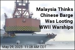 Chinese Barge Gets Busted for Possible Looting of UK Warships