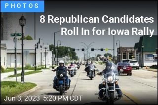 8 Republican Candidates Roll In for Iowa Rally