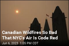 Canadian Wildfires Have NYC in &#39;Code Red&#39; Air Quality