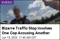 Strange Scene: One Cop Stops Another for Speeding