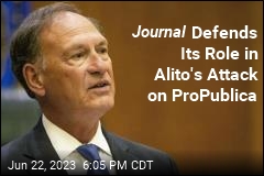 Journal Defends Its Role in Alito&#39;s Attack on ProPublica