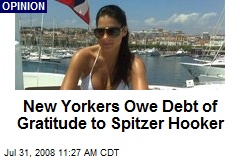 New Yorkers Owe Debt of Gratitude to Spitzer Hooker