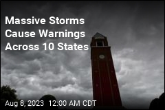 Massive Storms Cause Warnings Across 10 States