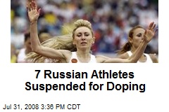 7 Russian Athletes Suspended for Doping