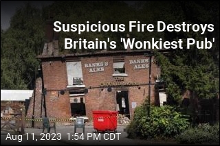 Fire at UK&#39;s &#39;Wonkiest Pub&#39; Treated as Arson