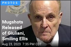 Mug Shots Released of Giuliani, Smiling Ellis