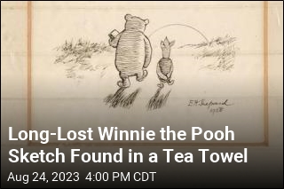 Long-Lost Winnie the Pooh Sketch Found in a Tea Towel