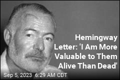 Hemingway&#39;s Letter After 2 Plane Crashes Goes for $237K