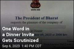 A Dinner Invite Raises Questions About India&#39;s Name