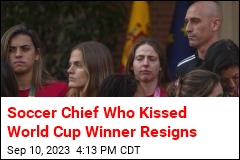 Soccer Chief Who Kissed World Cup Winner Resigns