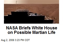 NASA Briefs White House on Possible Martian Life