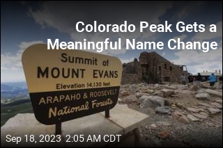 Colorado Peak&#39;s Controversial Name Is Changed