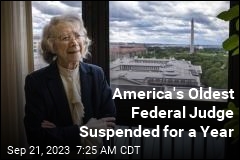 America&#39;s Oldest Federal Judge Suspended for a Year