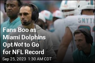Fans Boo as Miami Dolphins Opt Not to Go for NFL Record