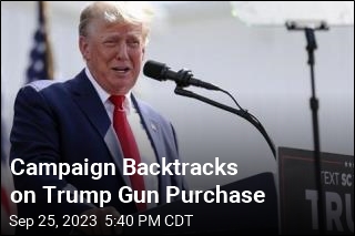 Campaign Backtracks on Trump Gun Purchase