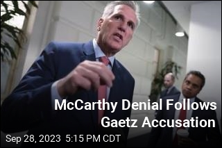 McCarthy Denial Follows Gaetz Accusation