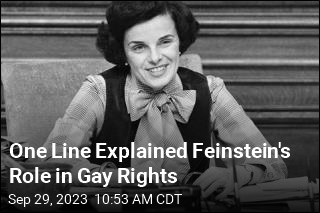 One Line Explained Feinstein&#39;s Role in Gay Rights