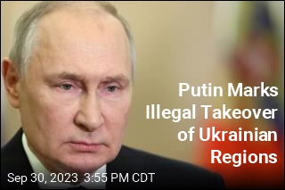 Putin Marks Illegal Takeover of Ukrainian Regions