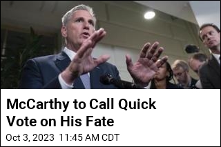 No Delays: McCarthy to Call Afternoon Vote on His Fate