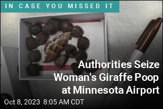 Authorities Seize Woman&#39;s Giraffe Poop at Minnesota Airport