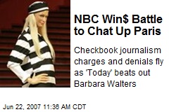 NBC Win$ Battle to Chat Up Paris