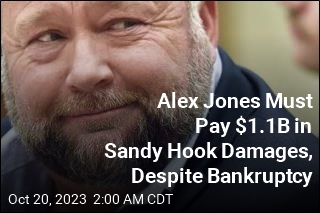 Alex Jones Can&#39;t Use Bankruptcy to Avoid Paying Sandy Hook Damages