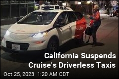 California Suspends Cruise Robotaxis