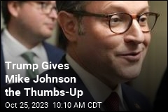 Trump Gives Mike Johnson the Thumbs-Up