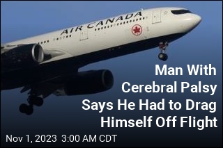 Man With Cerebral Palsy Says He Had to Drag Himself Off Flight