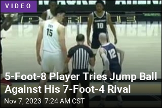Can This 5-Foot-8 Player Win Jump Ball Over 7-Foot-4 Rival?