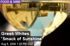 Greek Whites 'Smack of Sunshine'