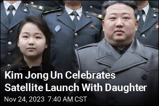 Kim Jong Un Celebrates Satellite Launch With Daughter