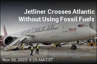 Jetliner Crosses Atlantic Without Using Fossil Fuels