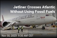 Jetliner Crosses Atlantic Without Using Fossil Fuels
