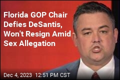 Florida GOP Chair Defies DeSantis, Won&#39;t Resign Amid Sex Allegation
