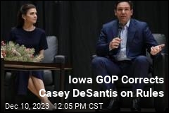 Iowa GOP Corrects Casey DeSantis on Rules