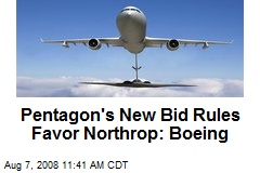 Pentagon's New Bid Rules Favor Northrop: Boeing