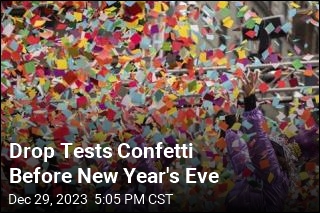 Drop Tests Confetti Before New Year's Eve