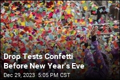 Drop Tests Confetti Before New Year&#39;s Eve