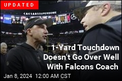 Falcons Coach Yells at Saints Coach After 1-Yard TD