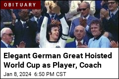 Elegant German Great Hoisted World Cup as Player, Coach