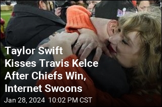 Video Captures Taylor Swift Kissing Travis Kelce After Chiefs Win