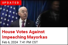 House Votes Against Impeaching Mayorkas